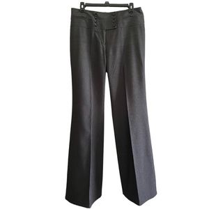 #39Kenneth Cole Reaction Pinstripe Wide Leg High Rise Career Trousers Size 8